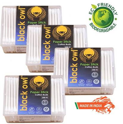 black owl Eco-Friendly Cotton Buds (200 PO.4)