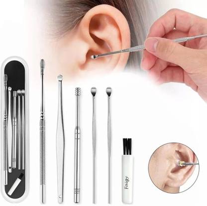 HUZURLU 6 Ear Wax Removal Kit Cleaning Tool Earwax Pick Cleaner-02