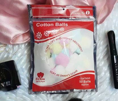 ShopCircuit Everyday Cotton Essentials (Cotton Balls and Cotton Rounds 50 Pieces