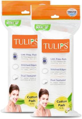 Trutip Round Facial Cotton pad 100% Pure Cotton. Applying & Removing Makeup (50x2)