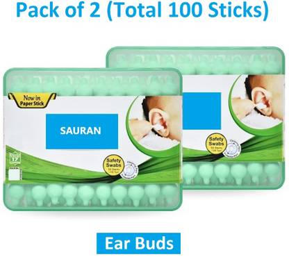 Sauran Pack of 2 Ear Buds Cotton