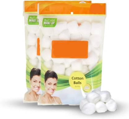 Trutip 50 Premium Cotton White Balls in a Ziplock bag (Pack of 2)q21