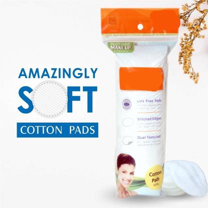 Trutip 50pc Round Facial Cotton pad 100% Pure Cotton.Apply & Removing Makeup