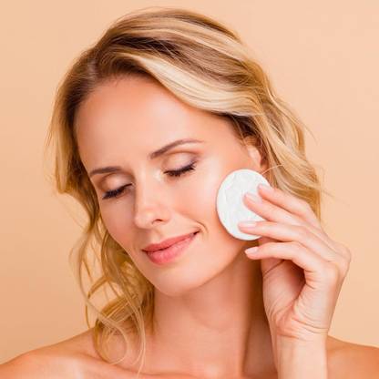 Trutip 50pc Round Facial Cotton pad 100% Pure Cotton.Apply & Removing Makeup-u2j