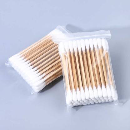 cezliar Cotton Buds For Ear Cleaner, Bamboo Wooden Sticks Ear Cleaner Pack of 6