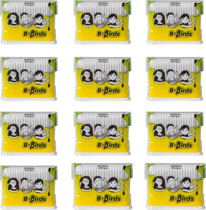 B birds Cotton Ear Buds 100% Pure Soft Cotton Swabs for Nose Ears Cleaning