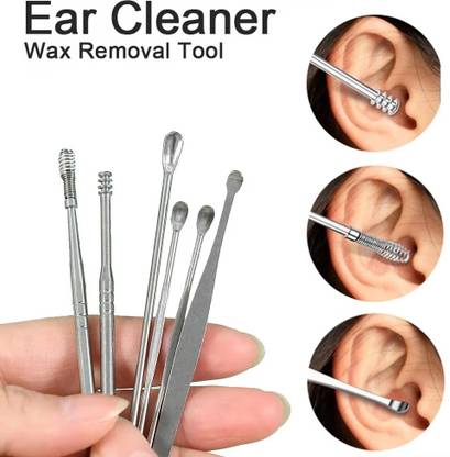 luzimaisa Best 6 Pcs Ear Wax Removal Kit Earpick Tool With Cleaning Brush
