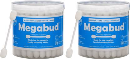 Megabud 'Mega bud' Premium Cotton Buds (Pack of 3)