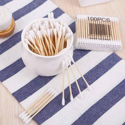 cezliar A UNIQUE PRODUCT RANGE 100pcs/pack Bamboo Wood Ear Cleaning Buds (pack of 7)
