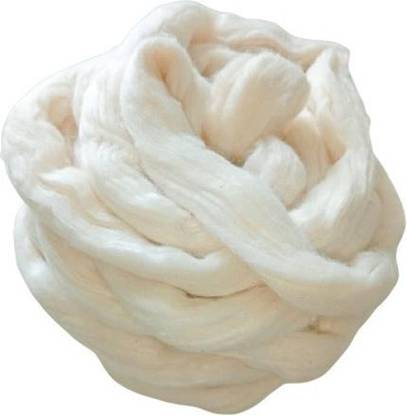 Hookcart Raw Cotton for Pooja, Cotton for Pooja Wicks, 500 Gram Cotton Wick