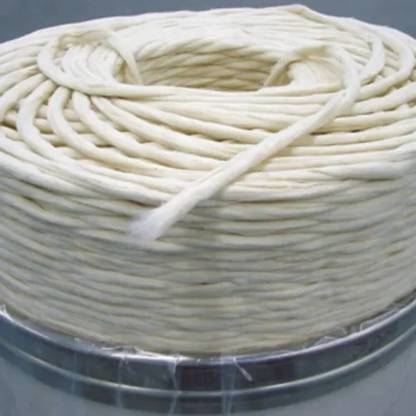 Lakshmi Niharika Raw cotton roll off white ( yellowish ) 1.4 gram ( 1kg ) Cotton Wick