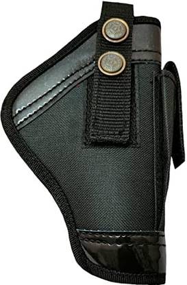 AMF Collections Nylon 9 mm Revolver Pistol Racquet Carry Case Pistol/Gun Cover Free Size