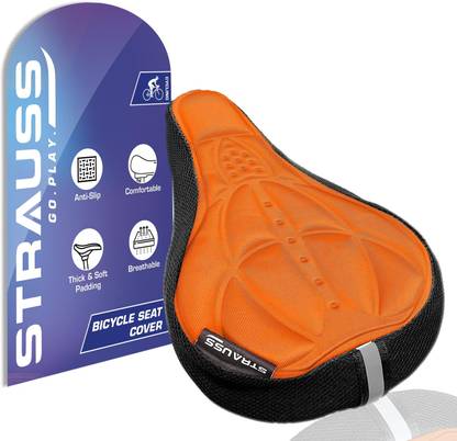 Strauss 3D Sponge Cycle Seat Cover | Bicycle Seat Cover | Cycle Seat Cushion Bicycle Seat Cover Free Size