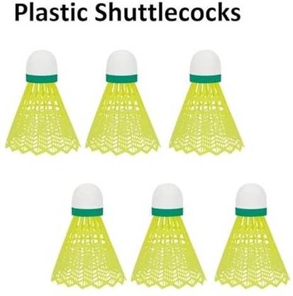 PRAMUKH VARNI Badminton Nylon Shuttlecock, Stable Flight Club Cover M