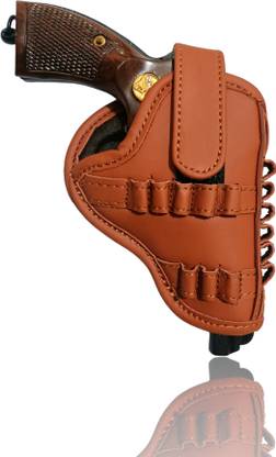 SandhuGunHouse .32 Bore Revolver Clip Cover(IOF, Webley etc. Compact size Hand Gun) Racquet Carry Case/Cover Free Size