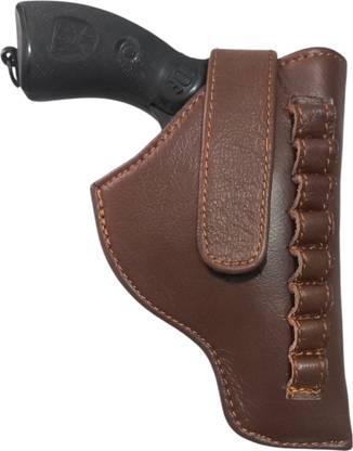 SandhuGunHouse .32 Bore Revolver Cover For (IOF & Webley MK IV etc. Compact size Revolver ) Racquet Carry Case/Cover Free Size