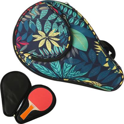 PROBEROS Colorful Table Tennis Paddle Case with Integrated Pouch Racquet Carry Case/Cover Free Size