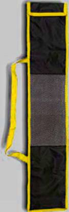 Kataar Enterprises Yellow Border Cricket Bat Cover (standard strapsizes)(All bat sizes) Bat Cover Free Size