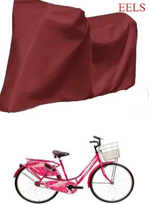 RAAMKM MAROON_cycle-SCW-277 Bicycle Cover Free Size
