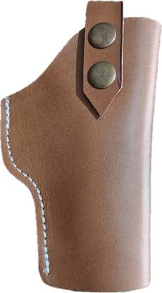 AGH 45 and 30 bore inner soft leather Pistol Cover for MSD 1911 and Falcon webley Racquet Carry Case/Cover, Pistol/Gun Cover Free Size
