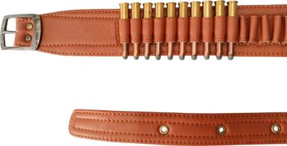 SandhuGunHouse 315 Bore Cartridges Leather™ Belt Racquet Carry Case/Cover Free Size
