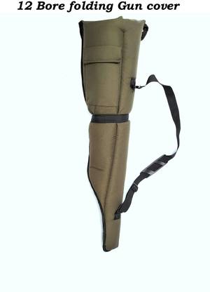START NOW 12 bore folding Gun bag with Compartments and Clip Locking Pistol/Gun Cover Free Size