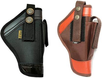Kumar's Trend Nylon 9 mm Revolver Pistol Gun Cover Racquet Carry Case Pistol/Gun Cover Free Size