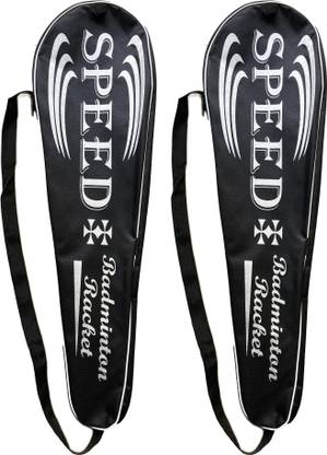 Kataar Enterprises (Pack of 2) KE Speed Badminton Cover (Matty Material)(Standard Strap) Stick Cover Free Size