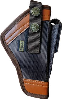 Kumar's Trend Nylon 9mm Revolver and Pistol Carrying Case with Racquet-Style Design, Pistol/Gun Cover Free Size