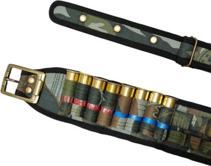 SandhuGunHouse 12 Bore Gun Cartridge (ammo) Double Lock Belt Racquet Carry Case/Cover Free Size