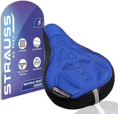Strauss 3D Sponge Cycle Seat Cover | Bicycle Seat Cover | Cycle Seat Cushion Bicycle Seat Cover Free Size