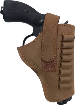 SandhuGunHouse .32 Bore Revolver Cover For (IOF & Webley MK IV etc. Compact size Revolver ) Racquet Carry Case/Cover Free Size