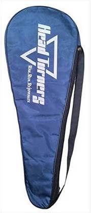 HeadTurners Badminton Cover Navy Blue (Full Size Padded) Racquet Carry Case/Cover Free Size