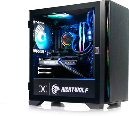 XRIG NIGHWOLF PRO V1 AMD RYZEN 7 5700X (8 Cores/16 Threads/3.4GHz) (16 GB RAM/GeForce RTX 4060 8 GB VRAM(GDDR6) Graphics/1 TB SSD Capacity/Windows 11 Home (64-bit)/8 GB Graphics Memory) Workstation