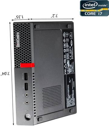 COMPUTER WORLD ® Core™ i7 (6th Generation) - ThinkCentre Tiny CPU [YTV] Intel Core i7 - 6700 Processor [4 Cores, 8 Threads] (32 GB RAM/Intel® HD 530 4K Graphics/1 TB SSD Capacity/Windows 11 Pro) Gaming Tower with MS Office