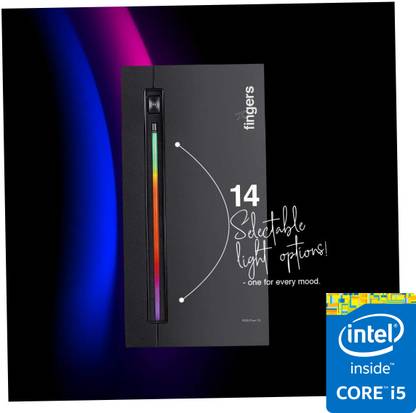 Hayyo Gaming Computer - Intel Core i5-2400 Processor | Fingers RGB-Flow C2 [HDT] Intel® Core™ i5-2400 [4 Cores, 4 Threads] (8 GB RAM/Intel® HD Graphics/1 TB Hard Disk/256 GB SSD Capacity/Windows 11 Pro/1 GB Graphics Memory) Mid Tower with MS Office
