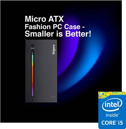 Shop New Gaming Computer - Intel® Core™ i5-2400 [4 Cores, 4 Threads] | RGB-Flow C2 [SRT] 2nd Generation Intel® Core™ i5 Processor (8 GB RAM/Intel® HD Graphics/1024 GB Hard Disk/256 GB SSD Capacity/Windows 11 Pro/1 GB Graphics Memory) Full Tower with MS Office