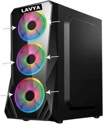 LAVYA LM195WDK i5 4TH GEN (8 MB RAM/ON BORD Graphics/500 GB SSD Capacity/Windows 10 Pro (64-bit)) Full Tower with MS Office