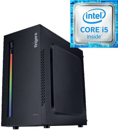 Hayyo Intel Core i5-2400 [4 Cores, 4 Threads] | Fingers RGB-Flow C2 [LJQ] Gaming Desktop - Intel Core i5-2400 Processor (8 GB RAM/Intel® Ultra HD Graphics/1024 GB Hard Disk/256 GB SSD Capacity/Windows 11 Pro/1 GB Graphics Memory) Mid Tower with MS Office