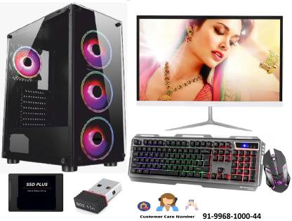 Assembled Gaming & Editing Desktops Core i7 (850) Core i7 (16 GB DDR4/512 GB SSD/Windows 11 Home/2 GB/19 Inch Screen/Gaming & Editing Desktops Core i7 -850 Core i7 (16 GB DDR3/512 GB SSD/) with MS Office
