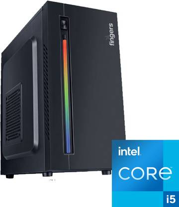 shopadda Core™ i5-2400 [6MB Cache, Up to 3.40 GHz] | Fingers RGB-Flow C2 [FBX] Intel® Core™ i5 (2nd Generation) (8 GB RAM/Intel® UHD 2000 Graphics/1024 GB Hard Disk/256 GB SSD Capacity/Windows 11 Pro/1 GB Graphics Memory) Mini Gaming Tower with MS Office
