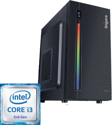 Shop New Core i3-2nd Generation | 16GB RAM | 500GB HDD | 256GB SSD | RGB Flow C2 | VMBXF Intel Core i3 Processor (2nd Generation) [3MB Smart Cache, Frequency 3.30 GHz] (16 GB RAM/Intel® HD 2000 Graphics/500 GB Hard Disk/256 GB SSD Capacity/Windows 11 Home (64-bit)) Mid Tower with MS Office