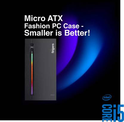 Correngo 2nd Generation Intel Core i5 Processor | Fingers RGB-Flow C2 [XSK] Gaming CPU - Core™ i5-2400 [4 Cores, 4 Threads] (8 GB RAM/Intel® UHD Graphics/1024 GB Hard Disk/256 GB SSD Capacity/Windows 11 Pro/1 GB Graphics Memory) Full Tower with MS Office