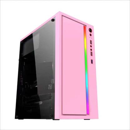 ZOONIS G01-PINK Core™ i5-3370 Processor LGA 1155 Socket 4 Cores 4 Threads (8 GB RAM/Intel integrated uhd graphics 2GB Graphics Card Graphics/256 GB SSD Capacity/Windows 10 (64-bit)/2GB integrated (Onboard) GB Graphics Memory) Full Tower with MS Office