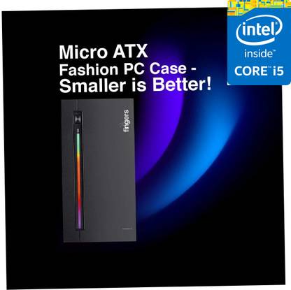 Shop New Core i5-2400 Processor | Fingers RGB-Flow C2 [UTW] Gaming Desktop - Core™ i5-2400 [4 Cores, 4 Threads] (8 GB RAM/Intel® HD Graphics/1024 GB Hard Disk/256 GB SSD Capacity/Windows 11 Pro/1 GB Graphics Memory) Gaming Tower with MS Office
