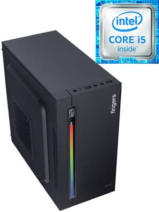 Best Moments 2nd Generation Intel® Core™ i5 Processor | Fingers RGB-Flow C2 [EAR] Gaming PC - Core™ i5-2400 [4 Cores, 4 Threads, 3.10 GHz] (8 GB RAM/Intel® UHD Graphics/1 TB Hard Disk/256 GB SSD Capacity/Windows 11 Pro/1 GB Graphics Memory) Mini Tower with MS Office
