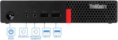 ShopSmart ThinkCentre Tiny PC | Core i3 Processor [3MB Smart Cache, 3.70 GHz] | S/N: SSPLW Intel® Core™ i3-6100 [2 Cores, 4 Threads] (16 GB RAM/1.05 GHz Intel® HD 530 Graphics/1 TB Hard Disk/256 GB SSD Capacity/Windows 11 Pro) Mini Tower with MS Office