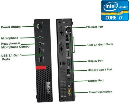 SAIRAM COMPUTER Intel® Core™ i7 - 6700 Processor - ThinkCentre Tiny PC [IDZ] Tiny PC - Core i7 (6th Gen) [8MB Cache, Up to 4.00 GHz] (32 GB RAM/Intel® UHD 4K Graphics/1 TB SSD Capacity/Windows 11 Pro) Mini Tower with MS Office