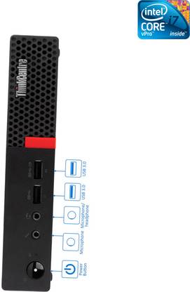 COMPUTER WIZARDS Intel® Core™ i7-6700 - ThinkCentre Micro CPU [XWM] Core i7 (6th Generation) [8MB Cache, Up to 4.00 GHz] (32 GB RAM/Intel HD 530 4K Graphics/1 TB SSD Capacity/Windows 11 Pro) Mini Tower with MS Office