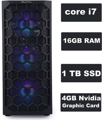 DZAB GAME_EDGE I7-2600 (16 GB RAM/Nvidia Graphics/1 TB SSD Capacity/Windows 11 Home (64-bit)/4 GB Graphics Memory) Mid Tower with MS Office